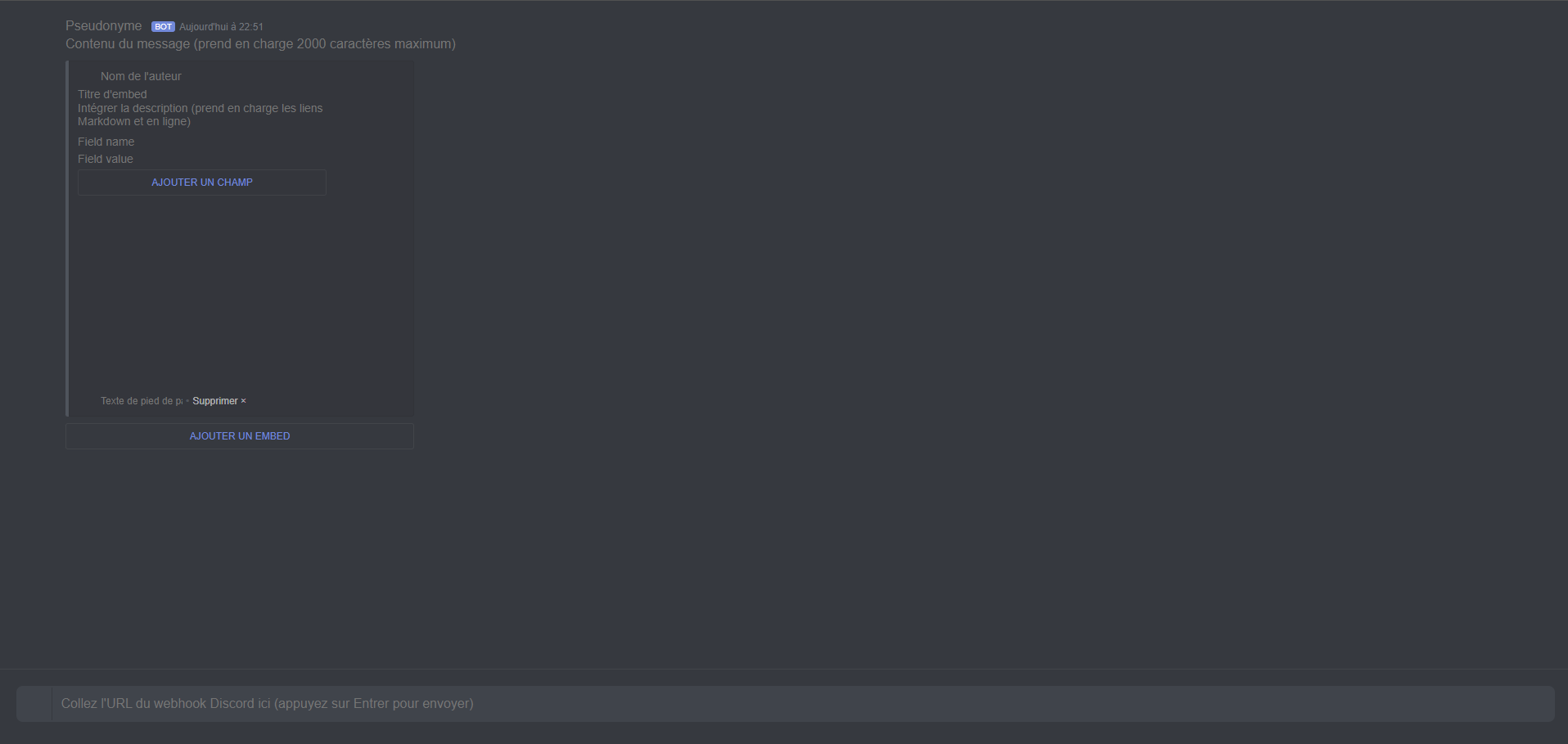 Embed Creator